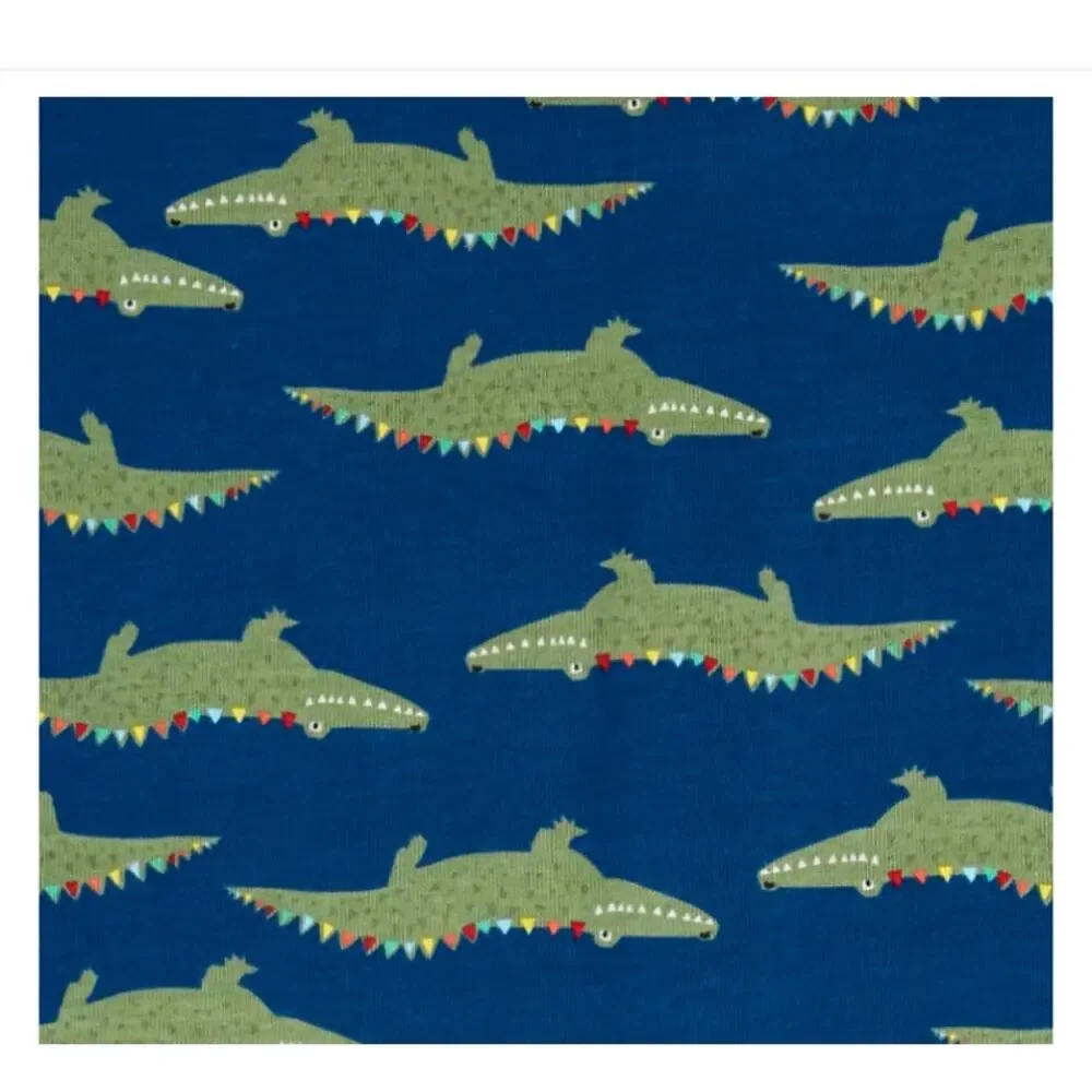 NWT Gymboree Boys Royal Blue W/Alligator Rainbow Print Top - SIZE 12-18 Months